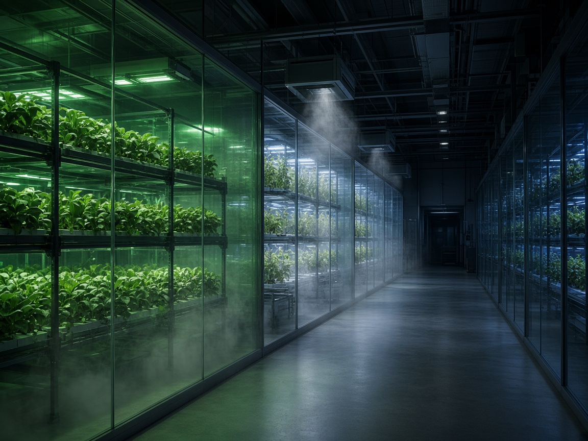 Partitioned indoor cultivation zones under mixed lighting